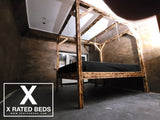 Made To Order Stained Wood 4 Poster Canopy Bondage Bed